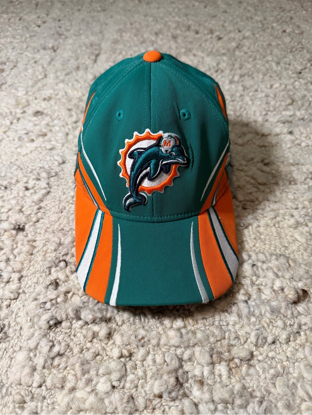 Reebok Miami Dolphins Teal and Orange Adjustable Baseball Cap
